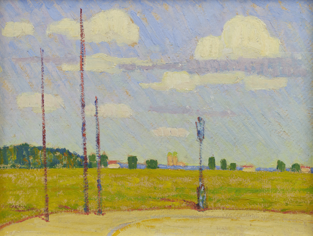 Sigismund Righini: München beim Waldfriedhof, 1913, Öl auf Karton, Inv.Nr. SR 32. Foto: Reto Pedrini © Stiftung Righini-Fries Zürich Sigismund Righini: München beim Waldfriedhof, 1913, Öl auf Karton, Inv.Nr. SR 32. Foto: Reto Pedrini © Stiftung Righini-Fries Zürich