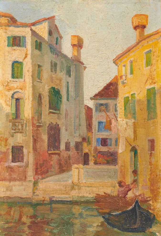 Sigismund Righini: Venedig, um 1906, Öl auf Leinwand, Inv.Nr. SR 220. Foto: Reto Pedrini © Stiftung Righini-Fries Zürich Sigismund Righini: Venedig, um 1906, Öl auf Leinwand, Inv.Nr. SR 220. Foto: Reto Pedrini © Stiftung Righini-Fries Zürich