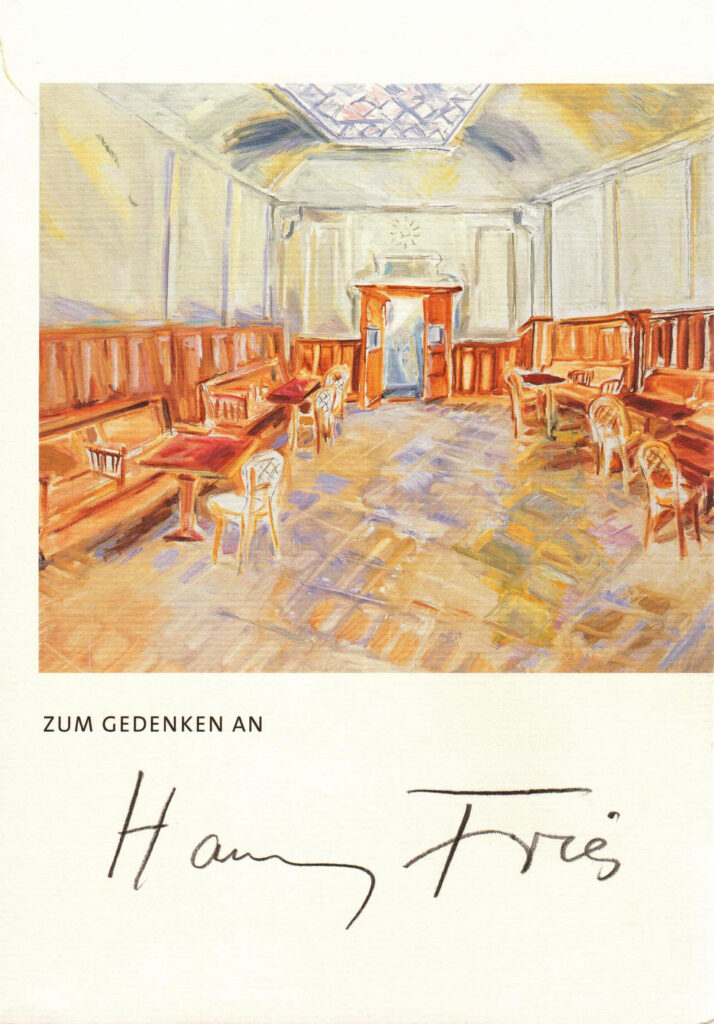 Buchcover "Zum Gedenken an Hanny Fries" © Stiftung Righini-Fries Zürich