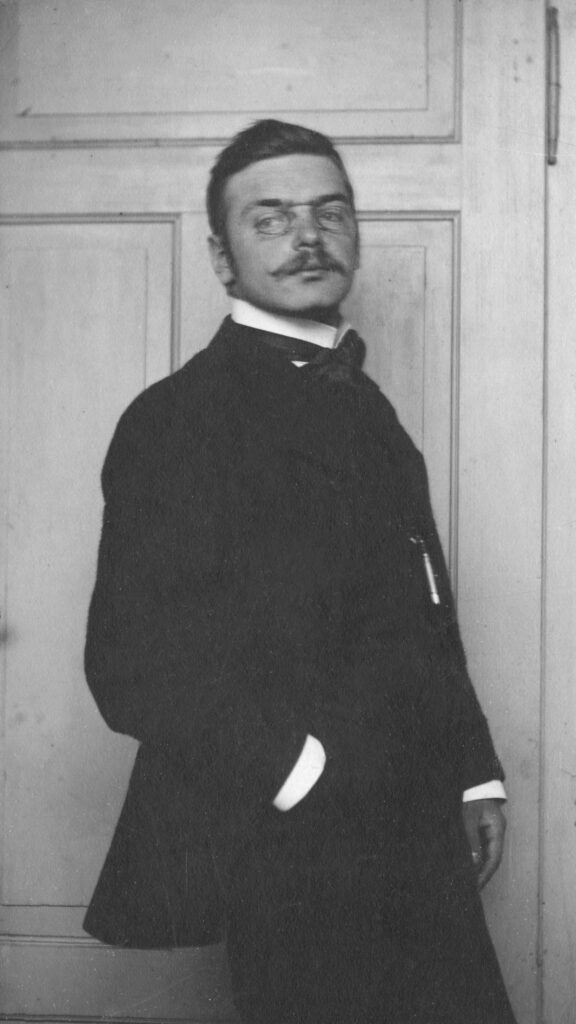 Willy Fries in München, um 1901. Foto von unbekannt © Stiftung Righini-Fries Zürich