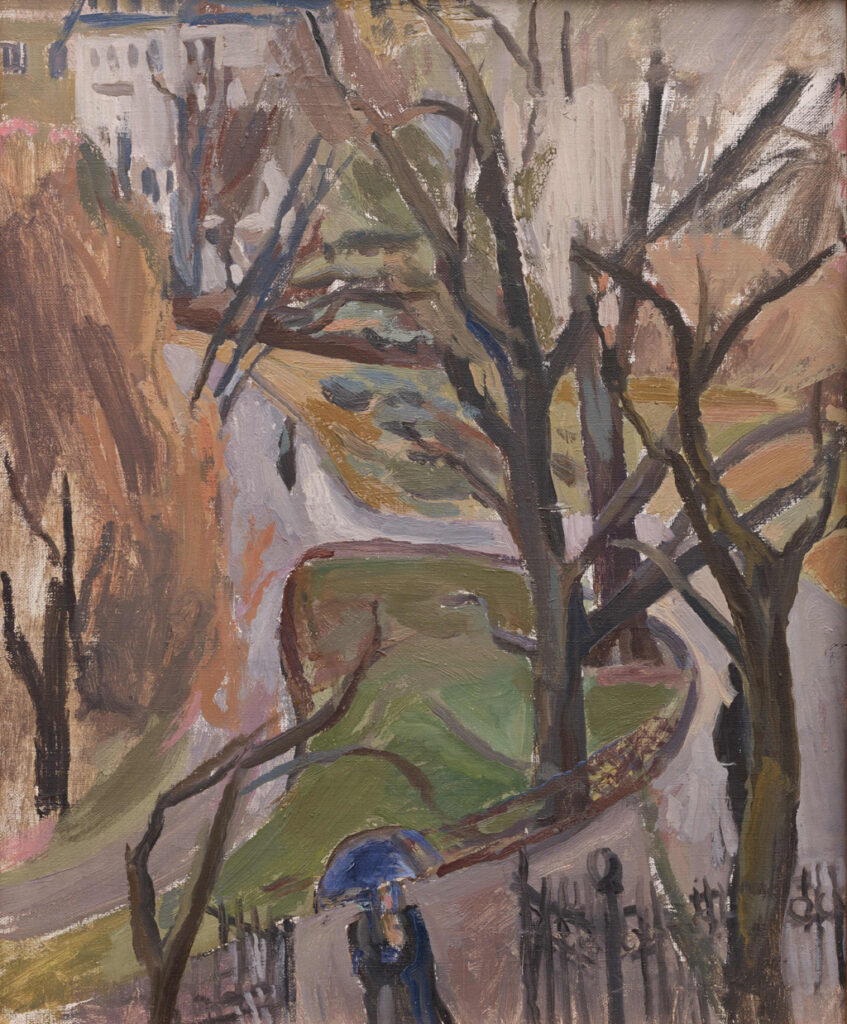 Hanny Fries: Wege, Jardin des Bastions, Genf, 1942, Öl auf Leinwand, Inv.Nr. HF 20. Foto: Reto Pedrini © Stiftung Righini-Fries Zürich Hanny Fries: Wege, Jardin des Bastions, Genf, 1942, Öl auf Leinwand, Inv.Nr. HF 20. Foto: Reto Pedrini © Stiftung Righini-Fries Zürich