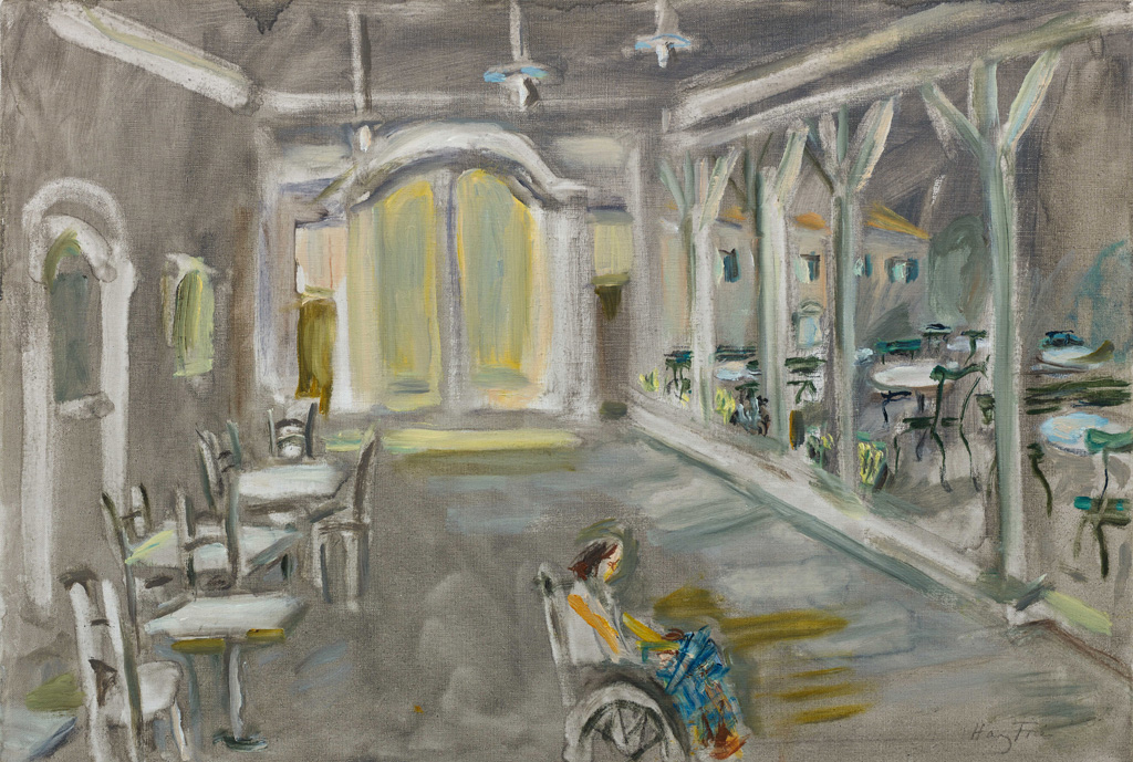 Hanny Fries: Ohne Titel [Säulenhalle der Klinik Mammern I], um 2006, Inv.Nr. HF 86. Foto: Reto Pedrini © Stiftung Righini-Fries Zürich