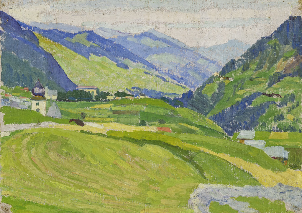 Sigismund Righini: Disentis, 9.9.1909, Öl auf Leinwand, Inv.Nr. SR 210. Foto: Reto Pedrini © Stiftung Righini-Fries, Zürich Sigismund Righini: Disentis, 9.9.1909, Öl auf Leinwand, Inv.Nr. SR 210. Foto: Reto Pedrini © Stiftung Righini-Fries, Zürich