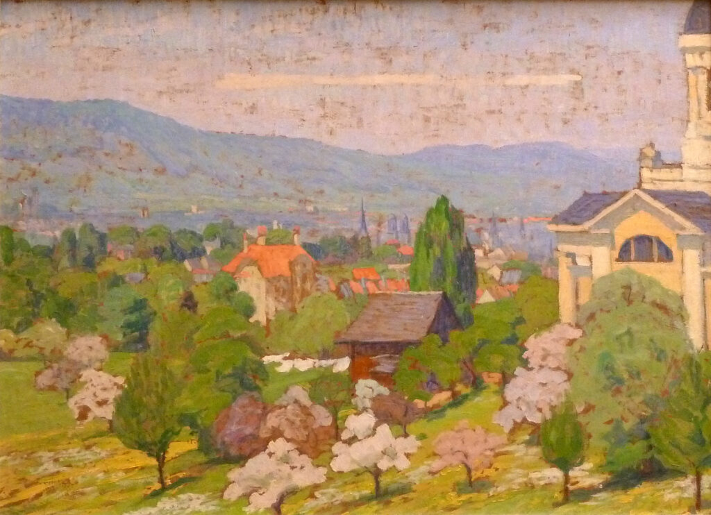 Sigismund Righini: Maimorgen, 05.1908. Öl auf Karton, Inv.Nr. SR 284. © Stiftung Righini-Fries Zürich