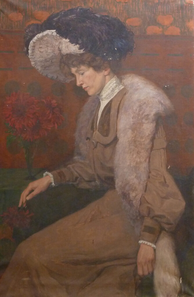 Sigsmund Righini: Ohne Titel [Porträt Constanze Righini (1871-1957)], ohne Datum, Öl auf Leinwand, Inv.Nr. SR 311. © Stiftung Righini-Fries Zürich