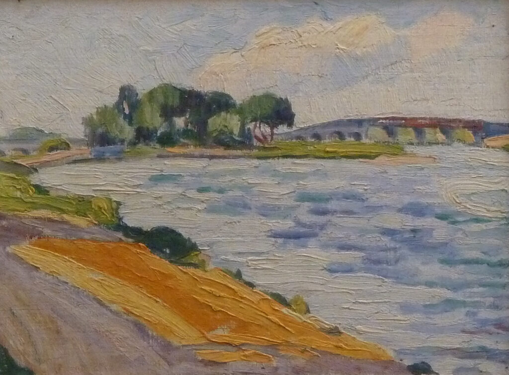 Sigismund Righini: Walton. Themse, 8.9.1910, Öl auf Leinwand, Inv.Nr. SR 61. © Stiftung Righini-Fries Zürich