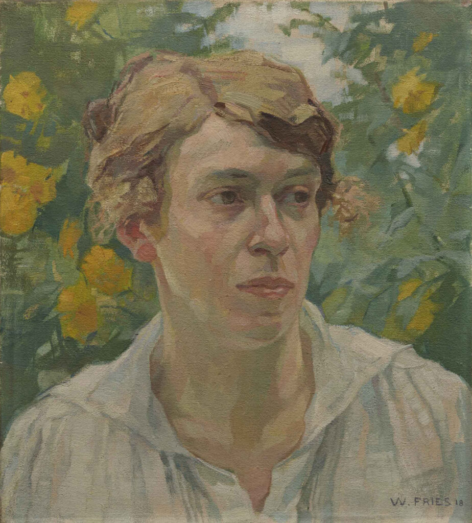 Willy Fries: Porträt Katharina Fries-Righini, 1918, Öl auf Leinwand, Inv.Nr. 17. Foto: Reto Pedrini © Stiftung Righini-Fries Zürich