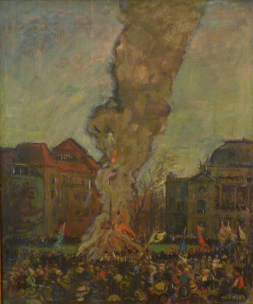 Willy Fries: Sechseläuten, um 1915, Öl auf Leinwand, Inv.Nr. WF 48. © Stiftung Righini-Fries, Zürich Willy Fries: Sechseläuten, um 1915, Öl auf Leinwand, Inv.Nr. WF 48. © Stiftung Righini-Fries, Zürich