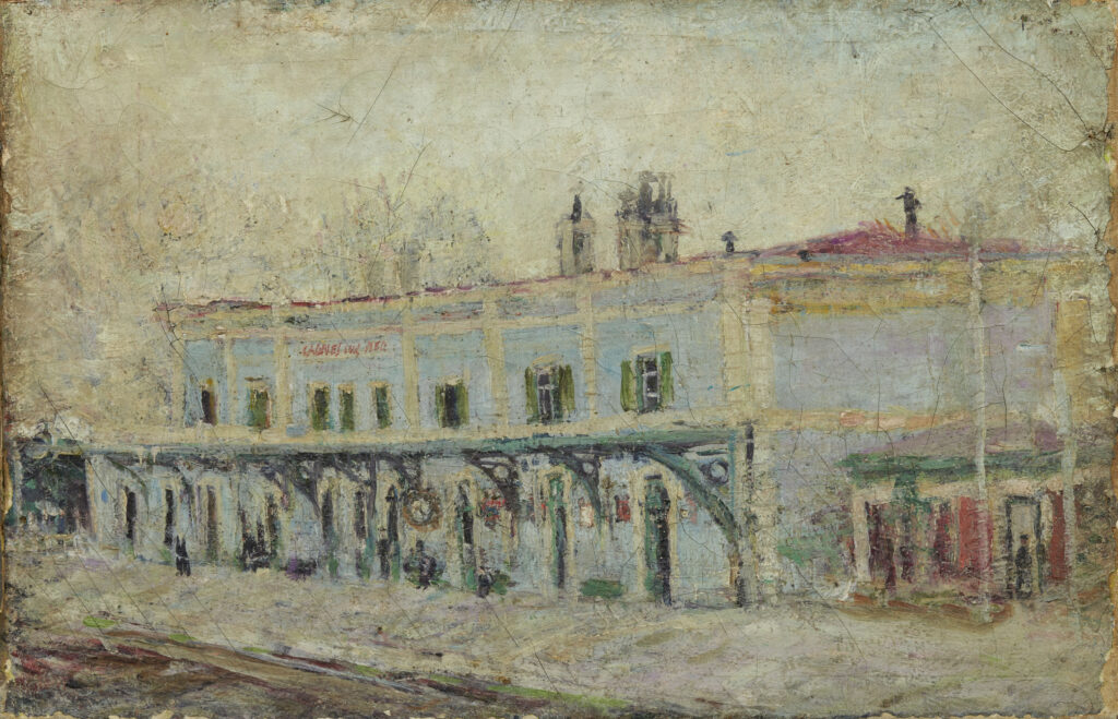 Varlin: Bahnhof in Cagnes-sur-Mer, 1930, Öl auf Leinwand, Kat. 31. © P. Guggenheim, Bondo