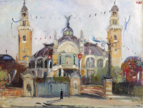 Varlin: Die alte Tonhalle in Zürich, 1935, Öl auf Leinwand, Kat. 100. © P. Guggenheim, Bondo