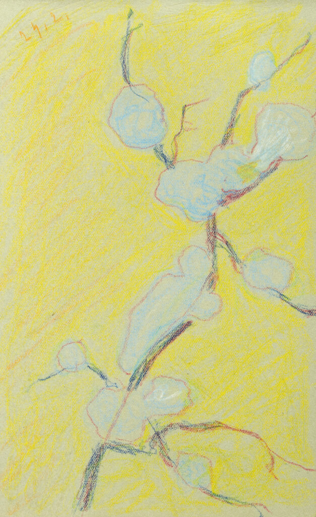 Sigismund Righini: Zweig im Winter, 24.2.1931, Farbstift auf Papier, Inv.Nr. SR 501. Foto: Reto Pedrini © Stiftung Righini-Fries Zürich Sigismund Righini: Zweig im Winter, 24.2.1931, Farbstift auf Papier, Inv.Nr. SR 501. Foto: Reto Pedrini © Stiftung Righini-Fries Zürich