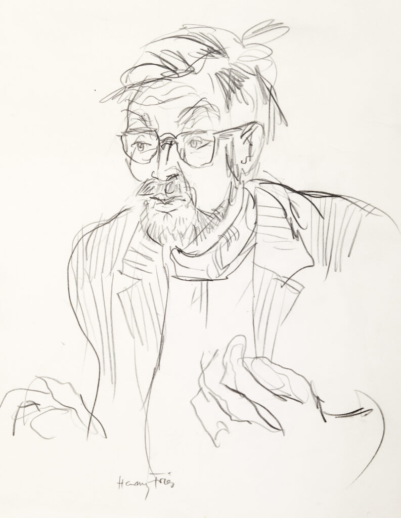 Hanny Fries: Lars Gustafsson, 1970, Bleistift auf Papier, Inv.Nr. HF 979.1. Foto: Reto Pedrini © Stiftung Righini-Fries Zürich Hanny Fries: Lars Gustafsson, 1970, Bleistift auf Papier, Inv.Nr. HF 979.1. Foto: Reto Pedrini © Stiftung Righini-Fries Zürich