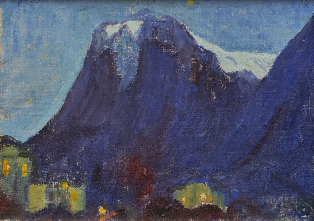 Sigismund Righini: Wetterhorn, 3.10.1908, Öl auf Leinwand, Inv.Nr. SR 46. Foto: Reto Pedrini © Stiftung Righini-Fries Zürich Sigismund Righini: Wetterhorn, 3.10.1908, Öl auf Leinwand, Inv.Nr. SR 46. Foto: Reto Pedrini © Stiftung Righini-Fries Zürich