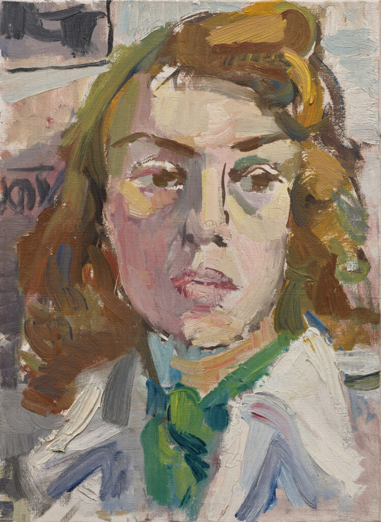 Hanny Fries: Selbstbildnis, um 1947, Öl auf Leinwand, Inv.Nr. HF 23. Foto: Reto Pedrini © Stiftung Righini-Fries Zürich Hanny Fries: Selbstbildnis, um 1947, Öl auf Leinwand, Inv.Nr. HF 23. Foto: Reto Pedrini © Stiftung Righini-Fries Zürich