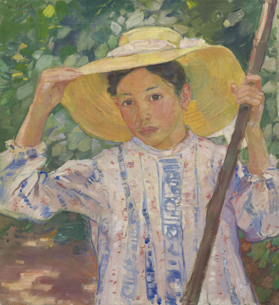 Willy Fries: In der Sonne, 1912, Öl auf Leinwand, Inv.Nr. WF 13. Foto: Reto Pedrini. © Stiftung Righini-Fries Zürich Willy Fries: In der Sonne, 1912, Öl auf Leinwand, Inv.Nr. WF 13. Foto: Reto Pedrini. © Stiftung Righini-Fries Zürich