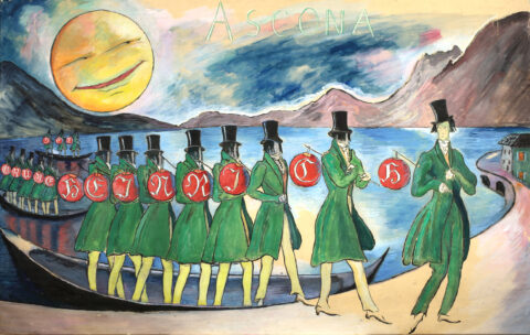 Marianne von Werefkin: Der Grüne Heinrich, um 1920, Tempera auf Leinwand, 72 x 125 cm. © Fondazione Marianne Werefkin, Museo Comunale d’Arte Moderna, Ascona