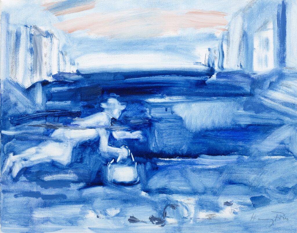 Hanny Fries: Der Traum, 1999, Öl auf Leinwand. Privatbesitz. Foto: Reto Pedrini © Stiftung Righini-Fries Zürich Hanny Fries: Der Traum, 1999, Öl auf Leinwand. Privatbesitz. Foto: Reto Pedrini © Stiftung Righini-Fries Zürich