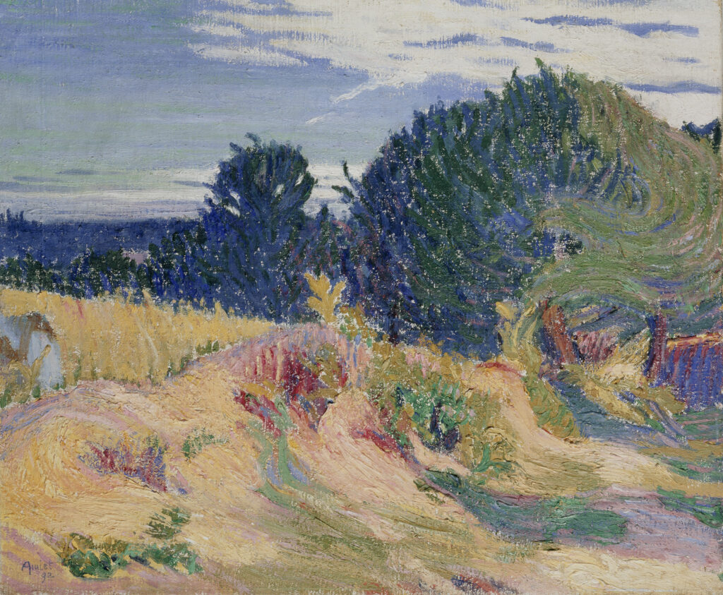 Cuno Amiet: Landschaft bei Pont-Aven, 1892, Öl auf Leinwand, 59 x 72 cm. Foto: SIK-ISEA, Zürich © D. Thalmann, Aarau, Switzerland Cuno Amiet: Landschaft bei Pont-Aven, 1892, Öl auf Leinwand, 59 x 72 cm. Foto: SIK-ISEA, Zürich © D. Thalmann, Aarau, Switzerland