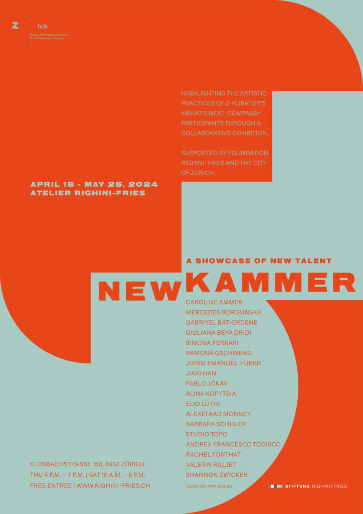 Flyer_Ausstellung NewKammer_Atelier Righini Fries_2024