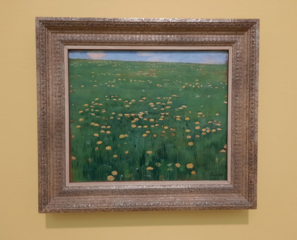 Ferdinand Hodler: Die Blumenwiese, 1901, Öl auf Leinwand. Sammlung Christoph Blocher