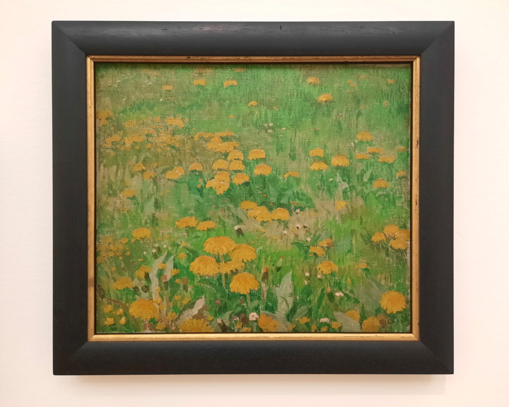 Sigismund Righini: Löwenzahnwiese, 1906, Öl auf Leinwand. Stiftung für Kunst, Kultur und Geschichte Winterthur