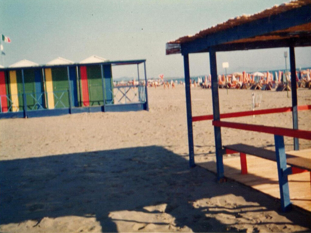 Spiagge popolare in Follonica, 1981. Fotos von Hanny Fries © Stiftung Righini-Fries Zürich