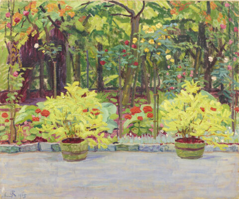 Sigismund Righini: Garten, 1915, Öl auf Leinwand, Inv. Nr. SR 296. Foto: Reto Pedrini © Stiftung Righini-Fries Zürich
