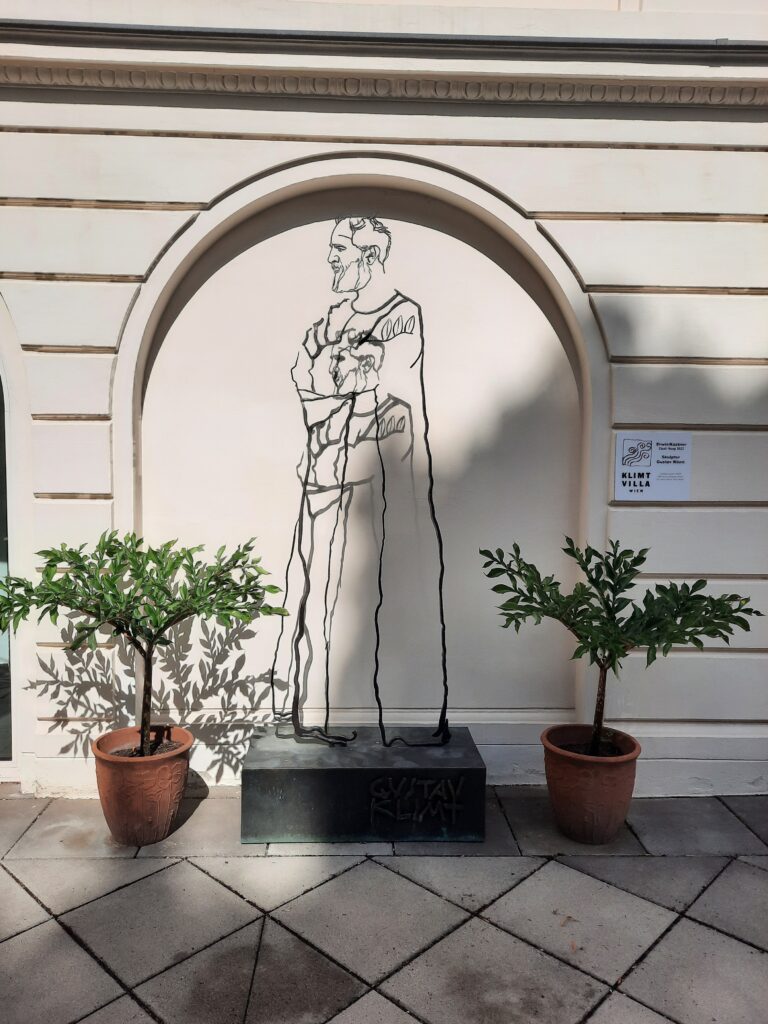 Skulptur Gustav Klimt von Erwin Kastner, 2026. Foto: Stiftung Righini-Fries Skulptur Gustav Klimt von Erwin Kastner, 2026. Foto: Stiftung Righini-Fries